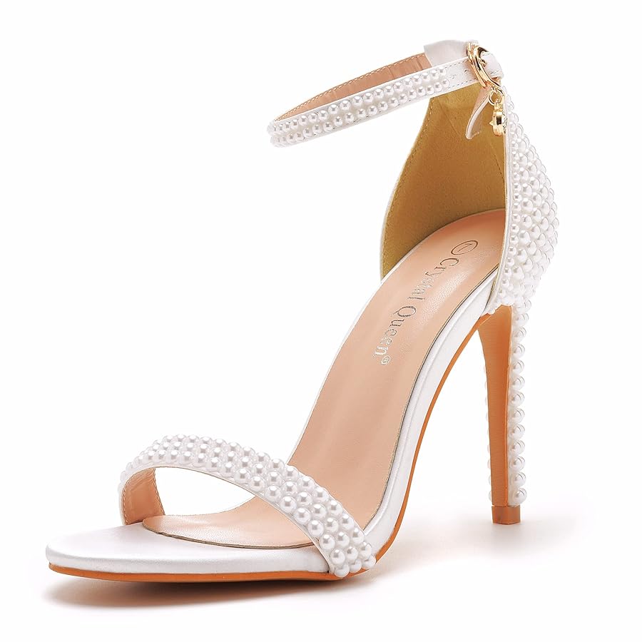 Amazon.com | Crystal Queen 4.2 inches White Pearls Bridal